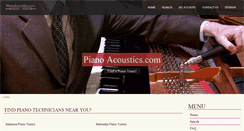 Desktop Screenshot of pianoacoustics.com